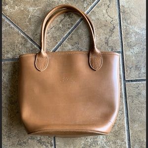Leather Longchamp Tote
